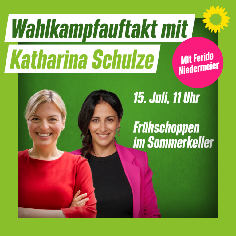 Politischer Frühschoppen mit Feride Niedermeier und Katharina Schulze